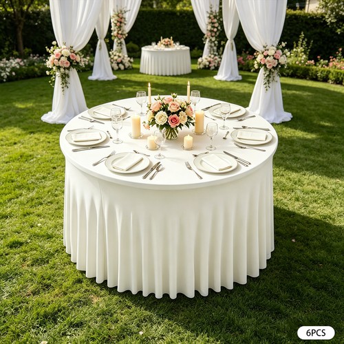 5ft round wedding tablecloth - wedding,