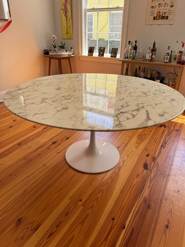 5ft round marble dining table - round,